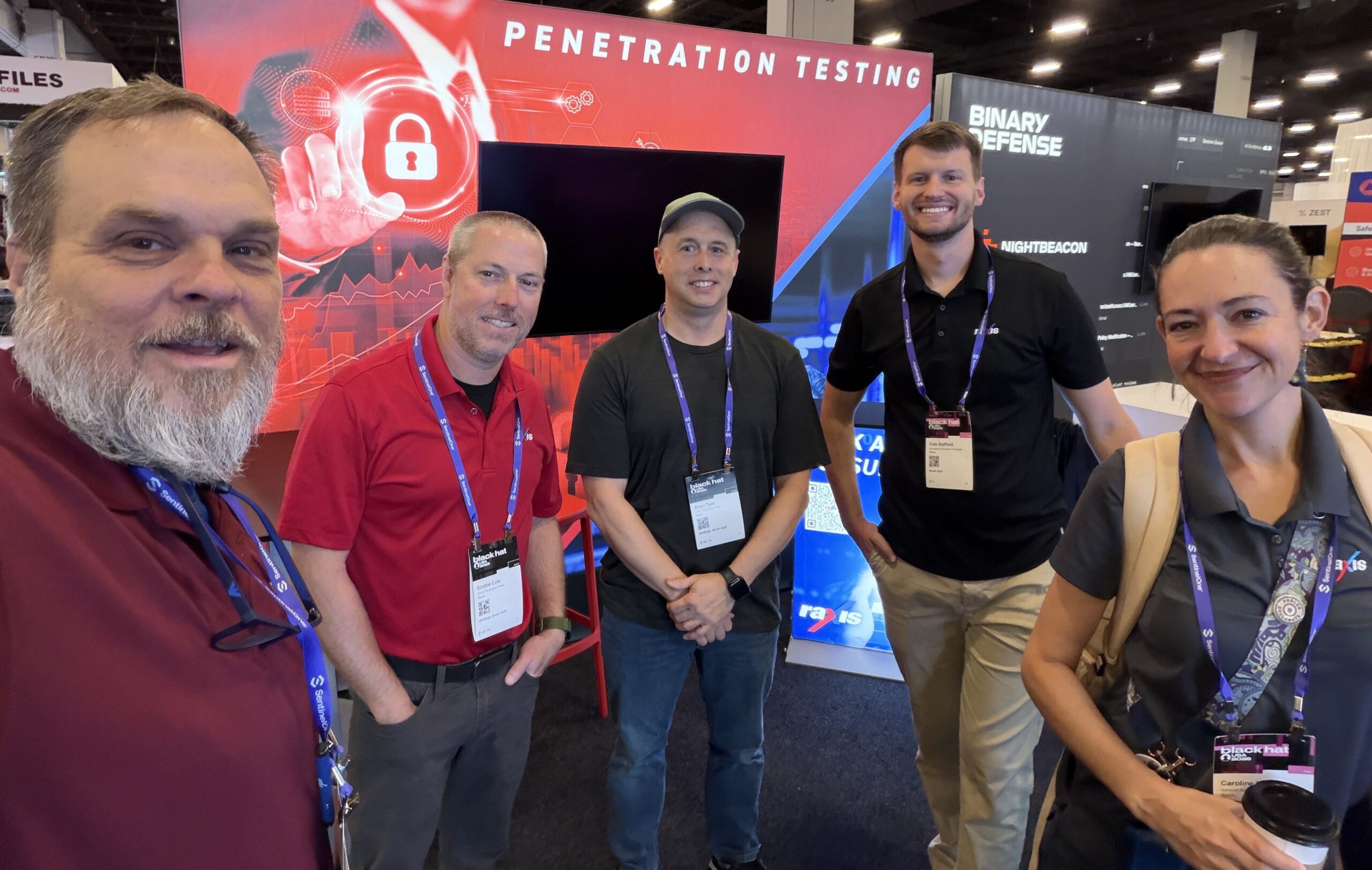 The Raxis team at Black Hat booth 6018