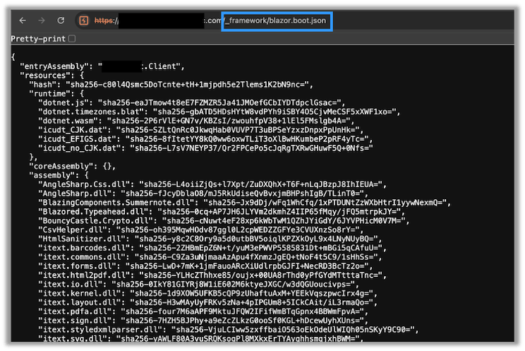 The `_framework/blazor.boot.json File